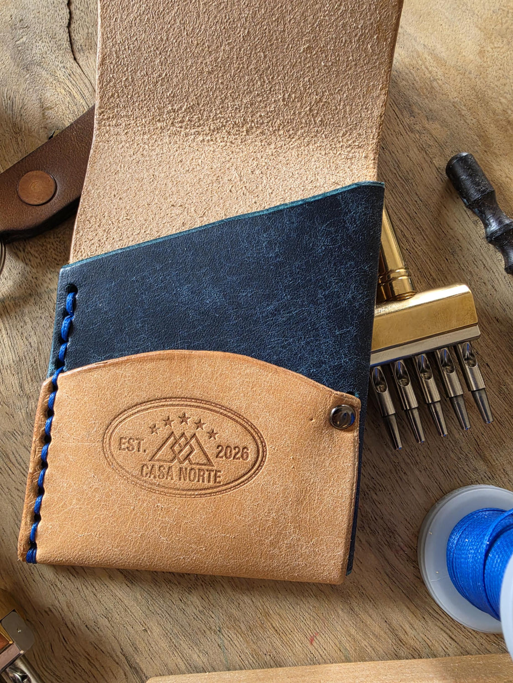 Valley  Handcrafted Leather Wallet  Quick Access Wallet  Minimalist Wallet  Full Grain Leather  Made in USA