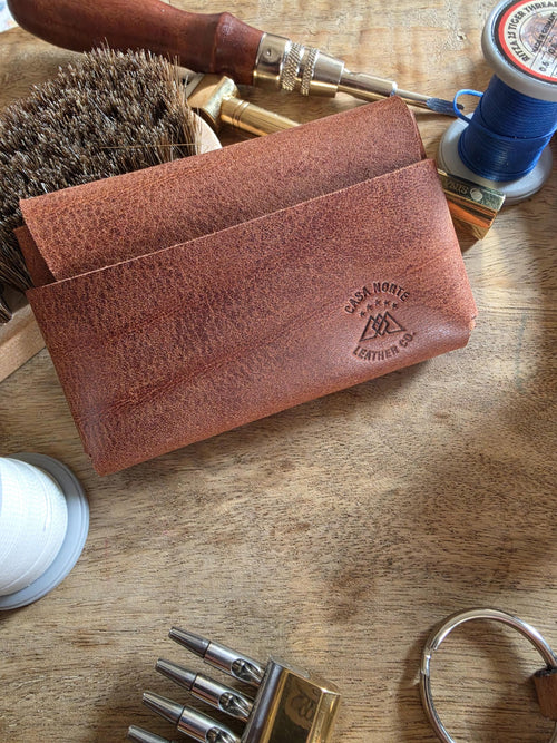 Adobe  Stitch-less Wallet  Full Grain Italian Leather  Minimalist Wallet  Made in USA