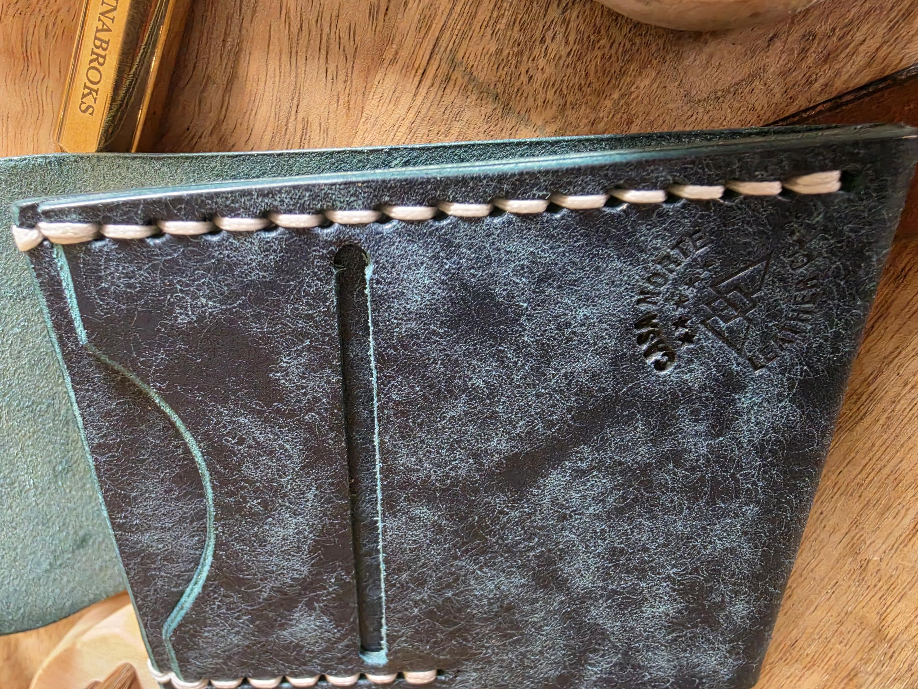 Cactus  Handmade  Minimalist Wallet  Pueblo Leather  Made in USA