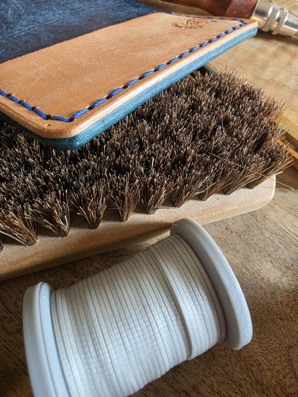 Ember Bifold  Handmade Pueblo Leather Bifold Wallet Hand Stitched