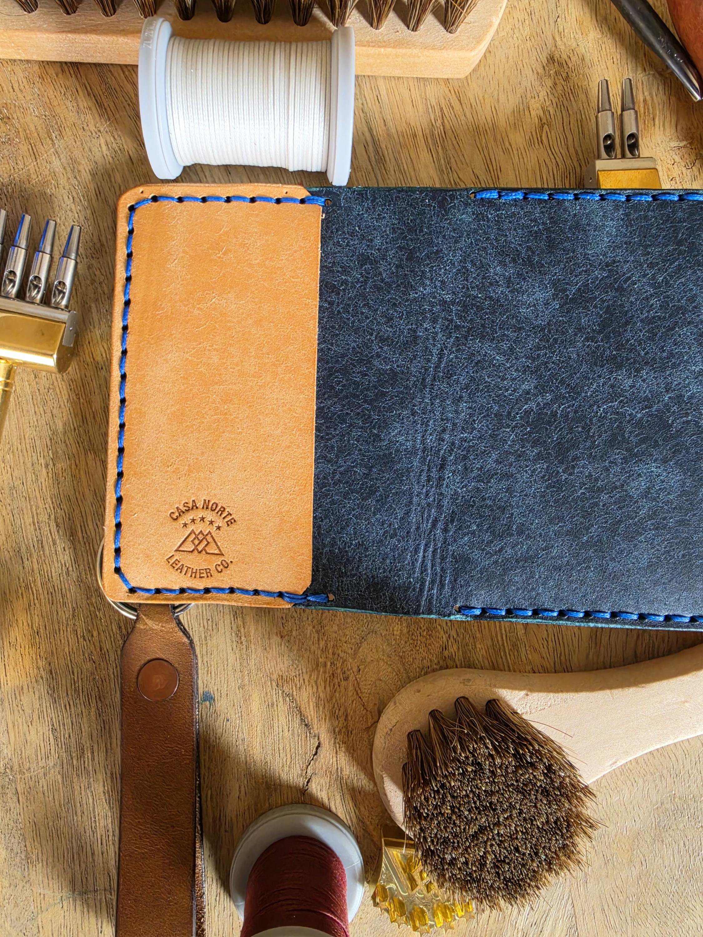 Ember Bifold  Handmade Pueblo Leather Bifold Wallet Hand Stitched